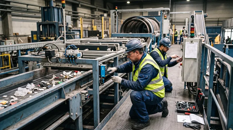 Installations de recyclage et systèmes de tri